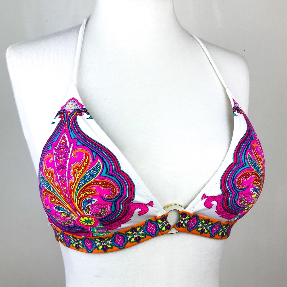 Victoria’s Secret colorful bikini top size large